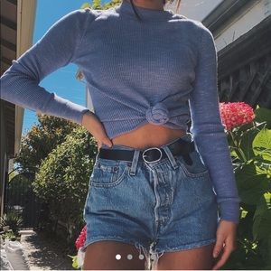 A&F Light Purple Mock Neck